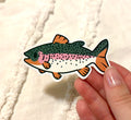trout sticker x3