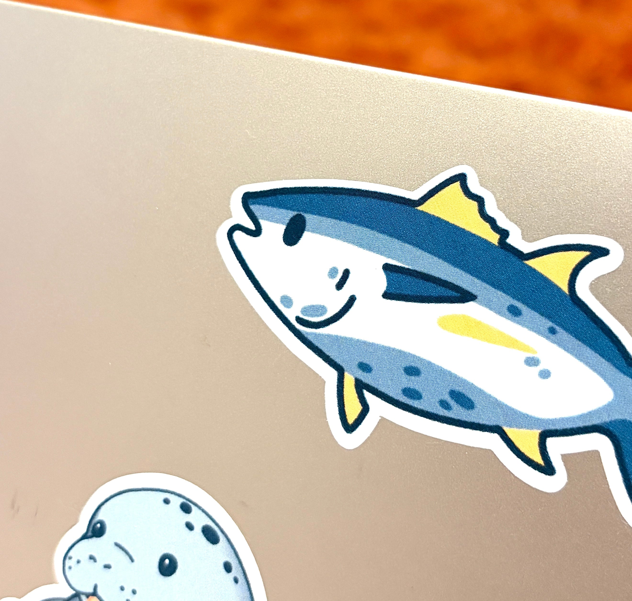 tuna fish sticker x3